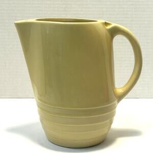 Vintage Hall Art Deco Yellow Ceramic Refrigerator‎ Pitcher